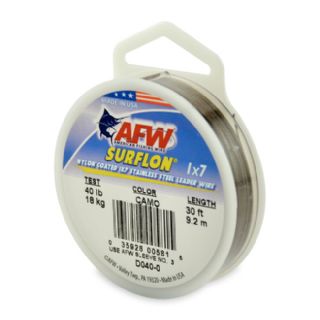 AFW Surflon Camo Nylon Coated 1x7 Wire  - 